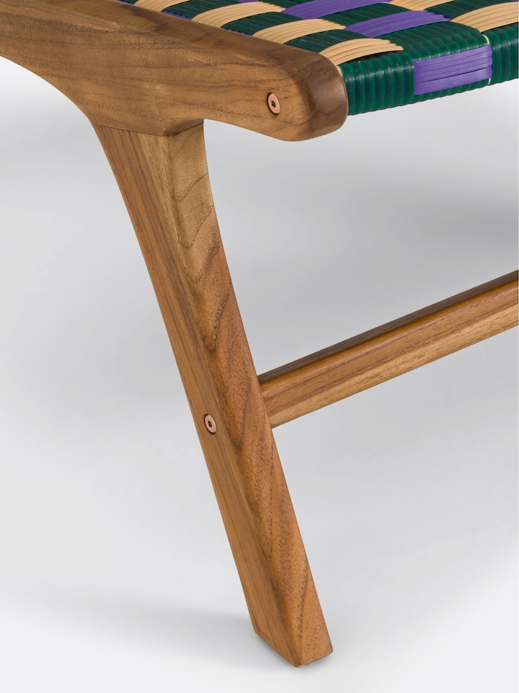 La Redoute Intérieurs Purple Bianca Low Garden Armchair - Image 3 of 3 La Redoute Intérieurs Purple Bianca Low Garden Armchair - Image 3 of 3