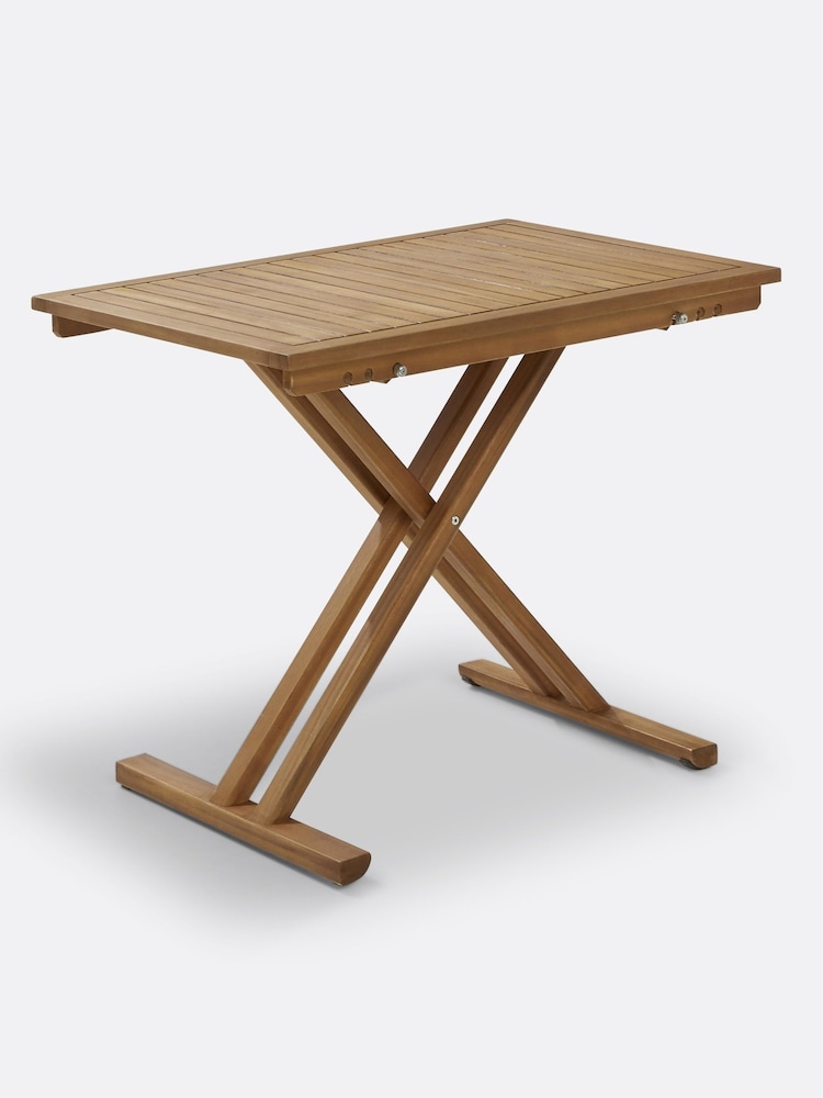 La Redoute Intérieurs Acacia Folding Garden Table in Acacia with Teak Finish - Image 2 of 4