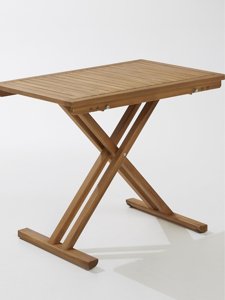 La Redoute Intérieurs Acacia Folding Garden Table in Acacia with Teak Finish - Image 4 of 4