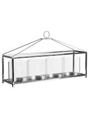 Fifty Five South Silver 4 Hurricane Candle Holder - Image 2 of 2