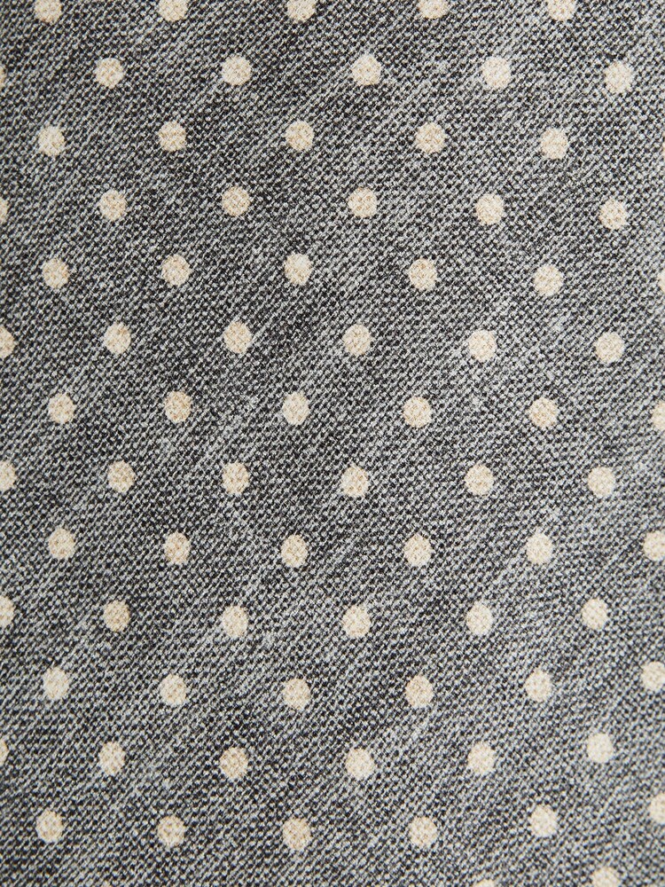 Reiss Grey Mars Silk Polka Dot Tie - Image 5 of 5