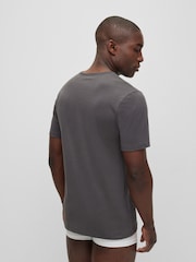 BOSS Black/Grey/White Classic 100% Cotton T-Shirts 3 Pack - Image 3 of 8