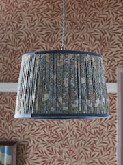 Morris & Co Green Strawberry Thief Pleated Easyfit Shade - Image 2 of 5