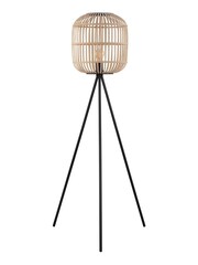 Eglo Black Rattan Bordesley Floor Lamp - Image 2 of 2