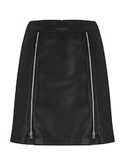 Pour Moi Black Ella Faux Leather Skirt - Image 3 of 4