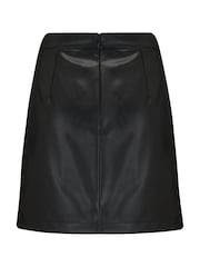Pour Moi Black Ella Faux Leather Skirt - Image 4 of 4