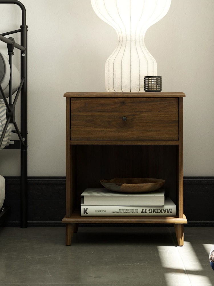 Dorel Home Walnut Brown Europe Farnsworth Nightstand - Image 1 of 4