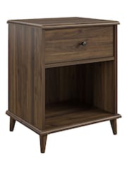 Dorel Home Walnut Brown Europe Farnsworth Nightstand - Image 4 of 4