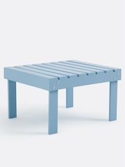 La Redoute Intérieurs GreyBlue Zeda Acacia Footrest Table - Image 1 of 5