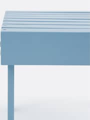 La Redoute Intérieurs GreyBlue Zeda Acacia Footrest Table - Image 4 of 5