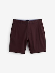 Burgundsko rdeča - Raztegljive chino kratke hlače - Slika 5 iz 7