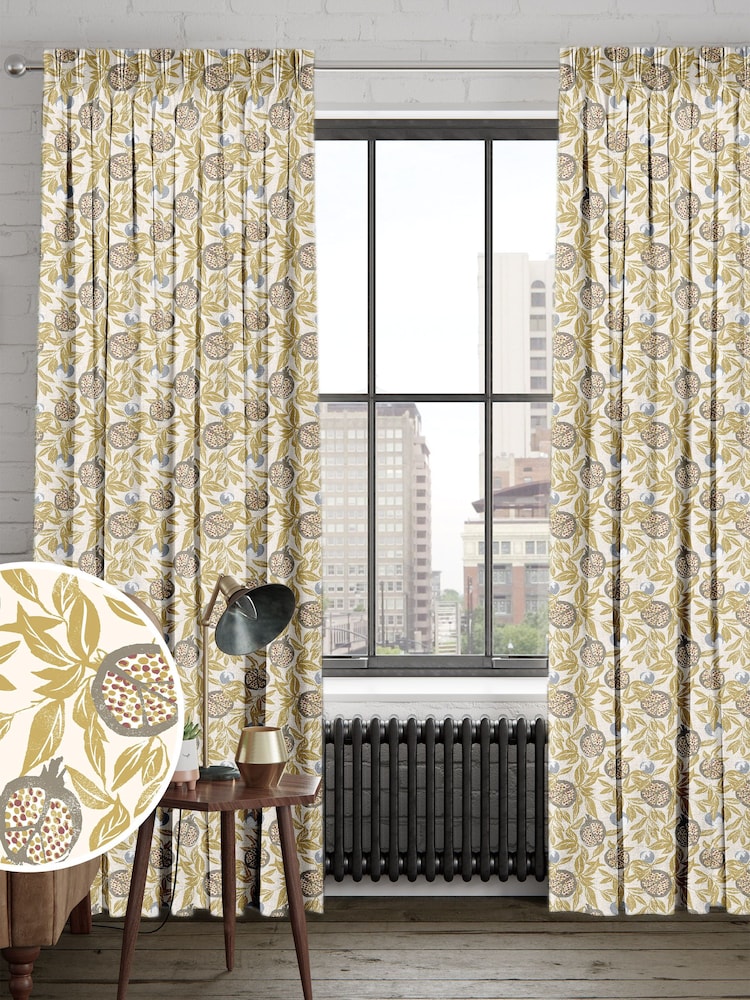 Yellow Halo Made To Measure 100% Cotton Curtains - Image 1 of 9