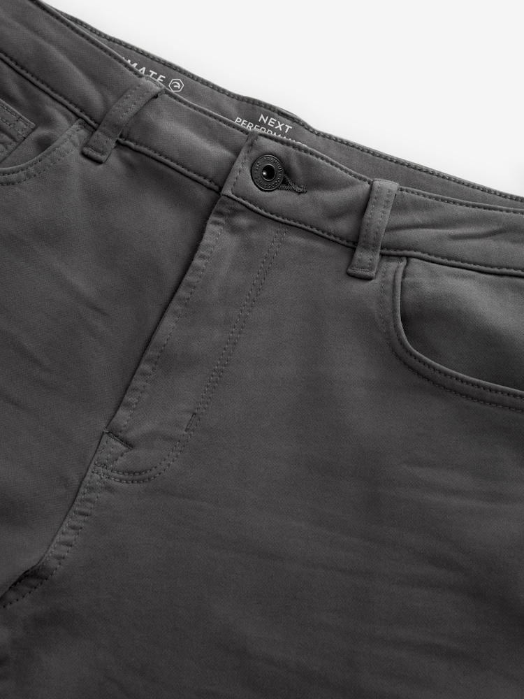 Grey Charcoal Slim Fit Comfort Stretch Jeans - Image 10 of 11
