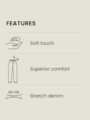 Grey Charcoal Slim Fit Comfort Stretch Jeans - Image 4 of 11