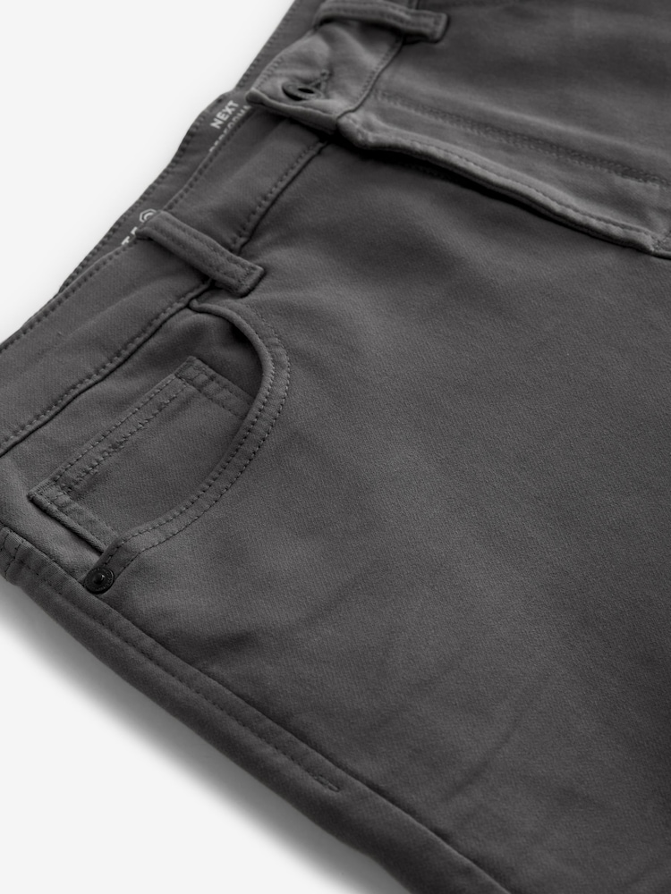 Grey Charcoal Slim Fit Comfort Stretch Jeans - Image 8 of 11
