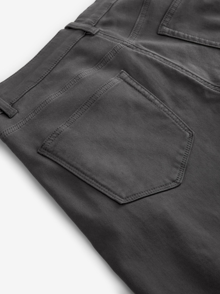Grey Charcoal Slim Fit Comfort Stretch Jeans - Image 9 of 11