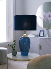 Blue Hampton Table Lamp - Image 1 of 5