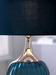 Blue Hampton Table Lamp - Image 4 of 5