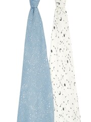 aden + anais Blue Essentials Silky Soft Muslin Cosmic Blankets 2 Pack - Image 2 of 4