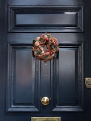 Bayswood Green Pine Cone Bauble Wreath 29cm - Image 2 of 4