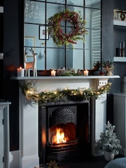 Bayswood Green Pine Cone Bauble Wreath 29cm - Image 3 of 4