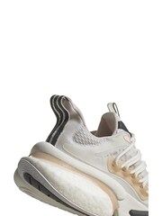 adidas White Alpha Boost Trainers - Image 9 of 12