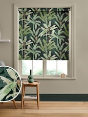 Graham & Brown Emerald Green Borneo Made to Measure Roller Blind - Image 1 of 6