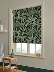 Graham & Brown Emerald Green Borneo Made to Measure Roller Blind - Image 2 of 6