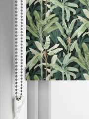 Graham & Brown Emerald Green Borneo Made to Measure Roller Blind - Image 4 of 6