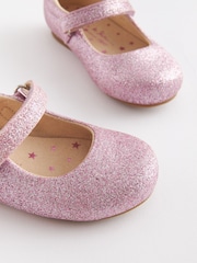 Pink Glitter Standard Fit (F) Mary Jane Shoes - Image 3 of 4