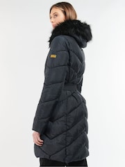 Barbour® International Black East Moor Quilted Jacket - Image 2 of 7
