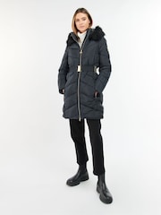 Barbour® International Black East Moor Quilted Jacket - Image 3 of 7