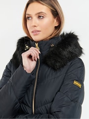 Barbour® International Black East Moor Quilted Jacket - Image 4 of 7