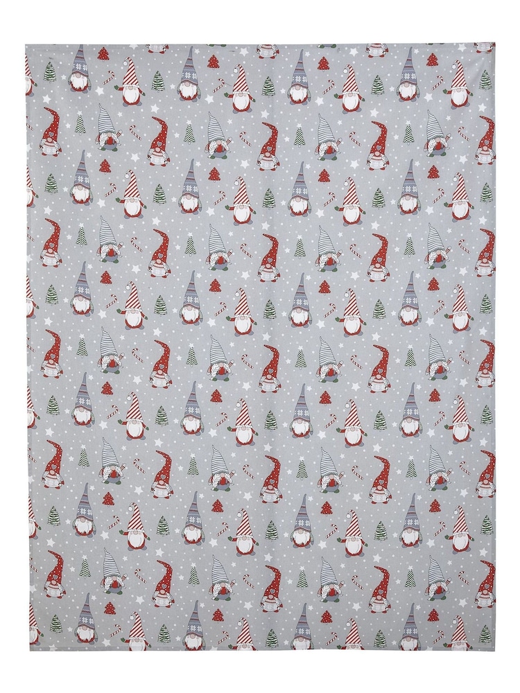 Catherine Lansfield Red Christmas Gnomes Wipeable 100% Cotton Table Cloth - Image 3 of 3