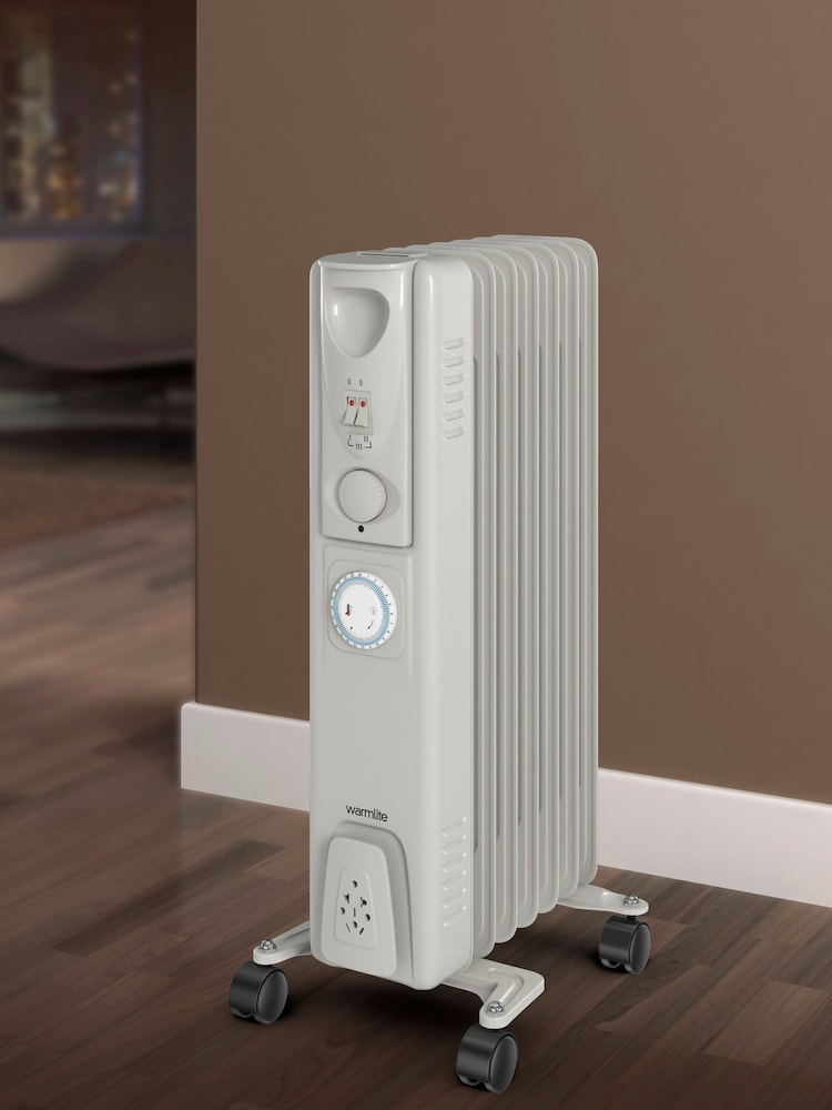 Warmlite White White 1500W Oil Filled Radiator - Image 1 of 7