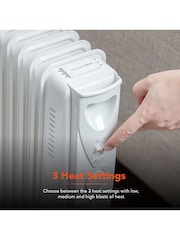 Warmlite White White 1500W Oil Filled Radiator - Image 3 of 7