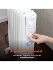 Warmlite White White 1500W Oil Filled Radiator - Image 4 of 7