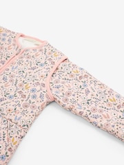 JoJo Maman Bébé Pink Meadow 3.5 Tog Toddler Sleeping Bag - Image 2 of 3