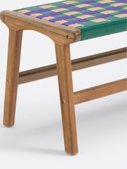 La Redoute Intérieurs Purple Bianca Teak and Resin Bench - Image 3 of 3