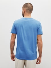 Blue Dusky Regular Fit Essential Crew Neck T-Shirt - Image 3 of 5