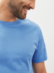Blue Dusky Regular Fit Essential Crew Neck T-Shirt - Image 4 of 5