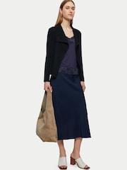 Jigsaw Black Milano Ring Short Cardigan - Image 3 of 4