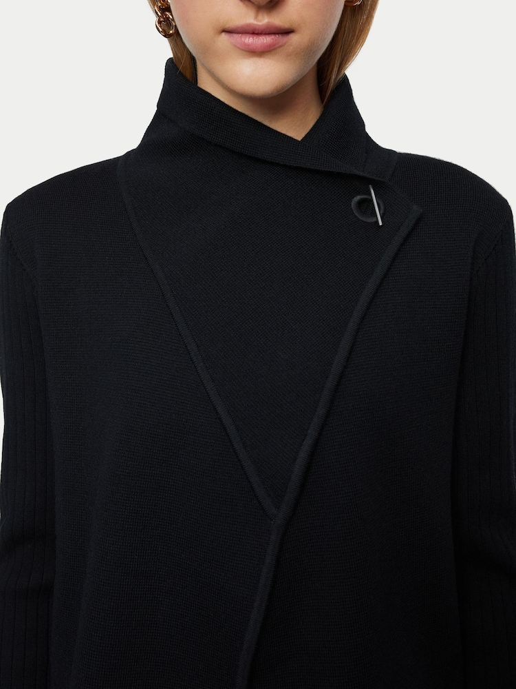 Jigsaw Black Milano Ring Short Cardigan - Image 4 of 4