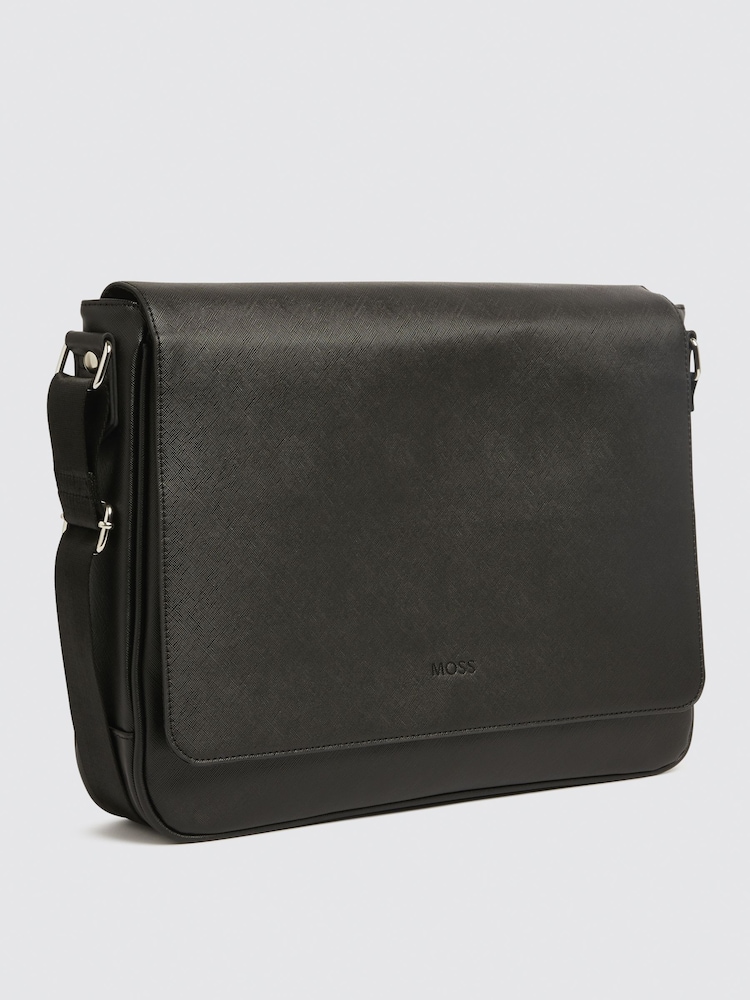 MOSS Black Saffiano Dispatch Bag - Image 2 of 3 MOSS Black Saffiano Dispatch Bag - Image 2 of 3