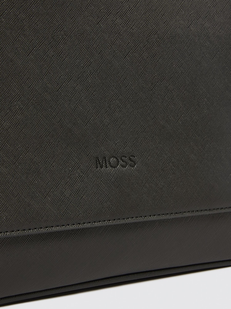 Bolso tipo mensajero con acabado Saffiano de MOSS - Imagen 3 de 3