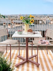La Redoute Intérieurs Terracotta Opala Garden Table with Fold Down Terrazzo Table Top - Image 1 of 7
