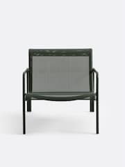 La Redoute Intérieurs Green Low Aluminium and Textilene Armchair Lysa - Image 1 of 4