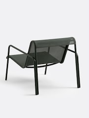 La Redoute Intérieurs Green Low Aluminium and Textilene Armchair Lysa - Image 2 of 4