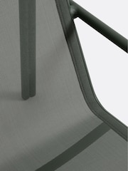 La Redoute Intérieurs Green Low Aluminium and Textilene Armchair Lysa - Image 3 of 4