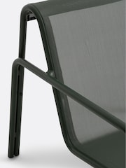 La Redoute Intérieurs Green Low Aluminium and Textilene Armchair Lysa - Image 4 of 4